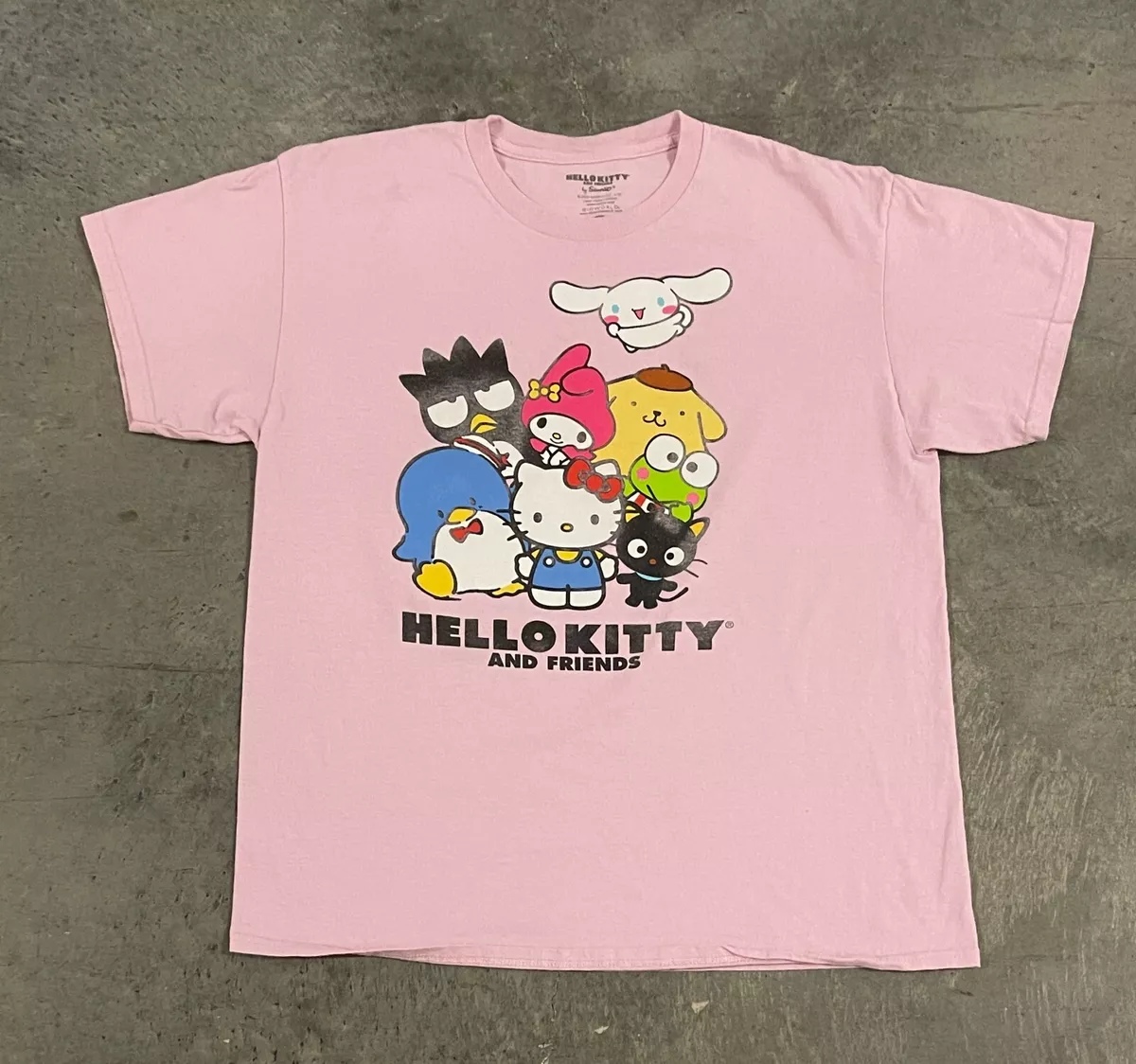 Hello Kitty Summer Cartoon Clothes For Fashion Women Oversize