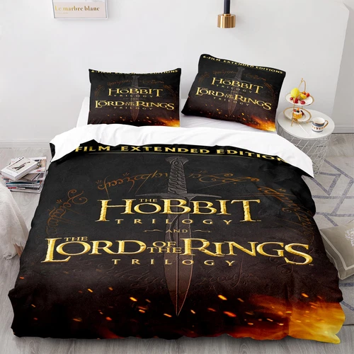 3D Der Herr der Ringe Bettwäsche Set 135x200 200x200 Bettbezug Set Kissenbezug - Bild 10 von 11