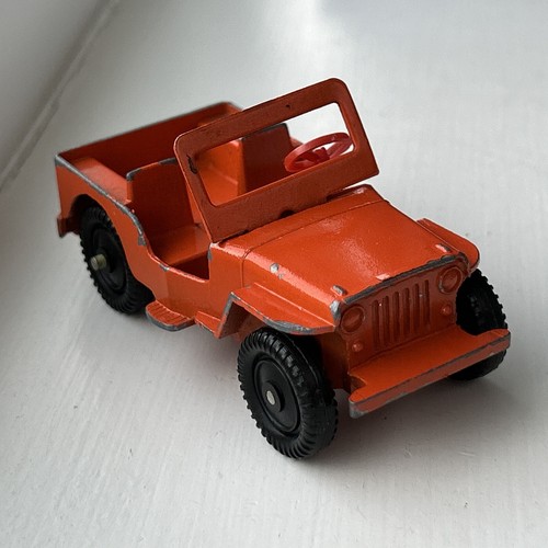 LONE STAR WILLYS JEEP AND TRAILER Orange Jeep, Blue Trailer 1:43 Vintage Diecast - Picture 11 of 23