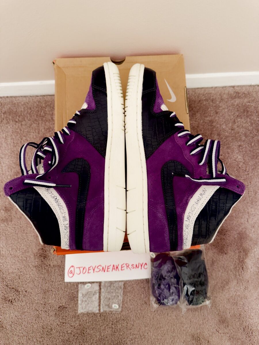 Nike Court Force x Stussy sz 8 Men Purple 312270-542 Rare Nike Court Force x Stussy sz 8 Men Purple 312270-542 Rare