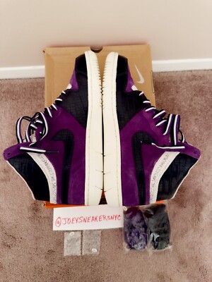 Nike Court Force x Stussy sz 8 Men Purple 312270-542 Rare Nike Court Force x Stussy sz 8 Men Purple 312270-542 Rare