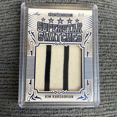 2021 Leaf Pop Century Superstar Swatches Kim Kardashian Relic /7 Blue SS-41