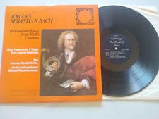 Bach Instrumental Music Cantatas Oboe Winschermann Oryx - LP 12" Vinyl VG/VG