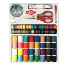 Sewing 100 Pieces Thread Set Spool Bobbin Needle tape threader Kit Reel UK POST