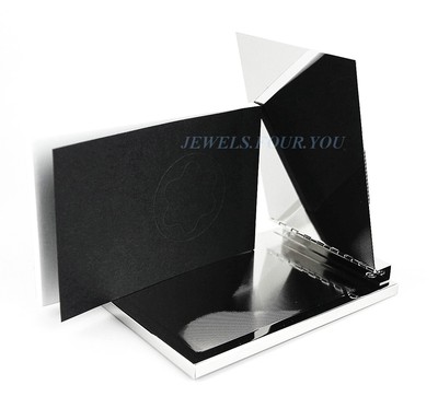 MONTBLANC DESKTOP MIRRORED STAINLESS STEEL MEMO PAD BOX NEW BOX