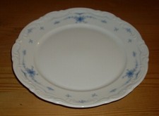 Mitterteich Bavaria 1 Kuchenteller, Frühstücksteller, blaues Blumendekor