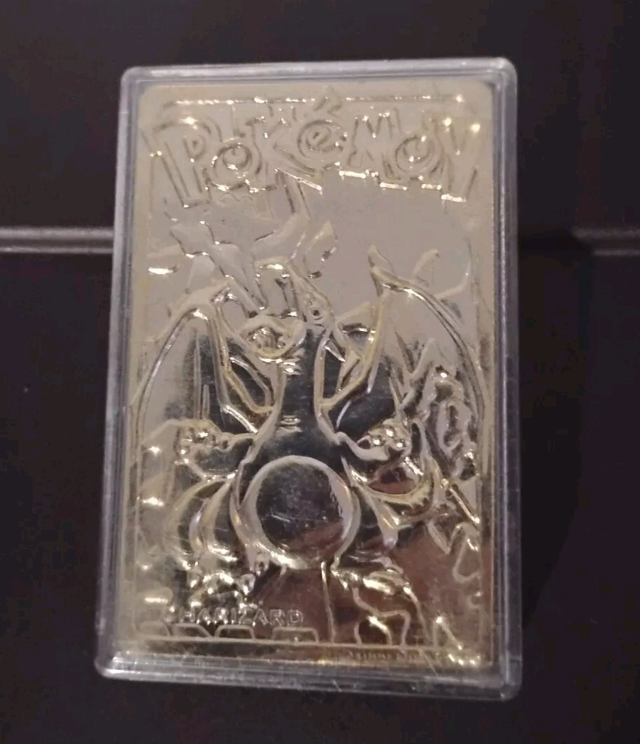1999 Burger King Charizard 23K Gold Plated Gold Card Limited Edition Vintage