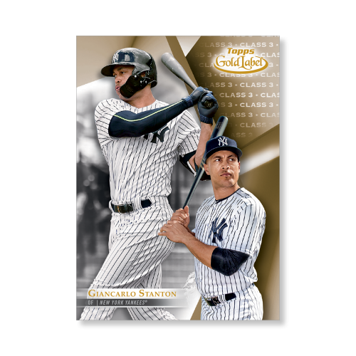 Giancarlo Stanton #67 yankees Class 3 Vers #ed/10 made 2018 Topps Gold Label 5x7 - Picture 1 of 1