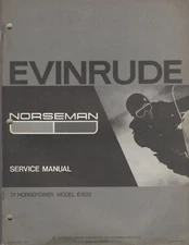 1972 EVINRUDE NORSEMAN  21HP SNOWMOBILE SERVICE MANUAL 262167 (330)