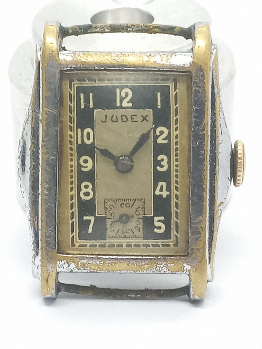VINTAGE Art deco Military Tank JUDEX WATCH France MADE WWII VINTAGE Art deco Military Tank JUDEX WATCH France MADE WWII