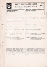 Service Manual-Anleitung für Blaupunkt Omnibus-Anlage München 4 ab Nr. U 982 001