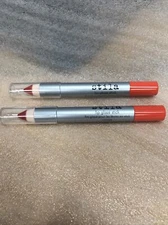 2 Stila Lip Glaze Sticks in Orange  a beautiful Coral red shade