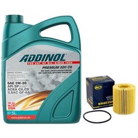 MotoröL Set 0W-20 Addinol 5 Liter + ÖLfilter SH 4039 P FüR Lexus GS 300H 223 PS