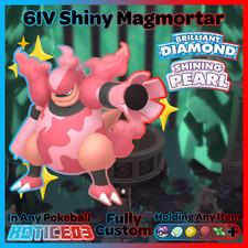 ✨ Shiny MAGMORTAR 6IV ✨ Pokemon Brilliant Diamond and Shining Pearl lv100 +EVs