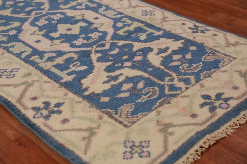 Traditional New Oushak Indian 12 ft. Runner Rug Hallway Carpet" 3x12 ft - Picture 6 of 17