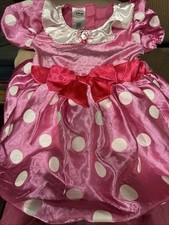 Halloween Disney Store Pink Polka Dot Minnie Mouse Costume Vacation Size XS 4