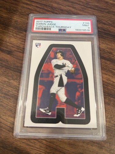 2017 Topps Throwback Thursday #TBT 1974 Monster A Design Aaron Judge #148 PSA 9