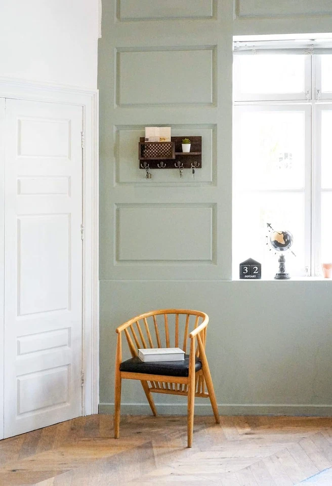 Dahey Key Holder Wall Mounted Mail Holder Organizer with 4 Double Key Hooks for - Image 4 of 4