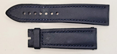 Authentic Blancpain Black Sailcloth Watch Strap 23/20mm 76+114mm OEM