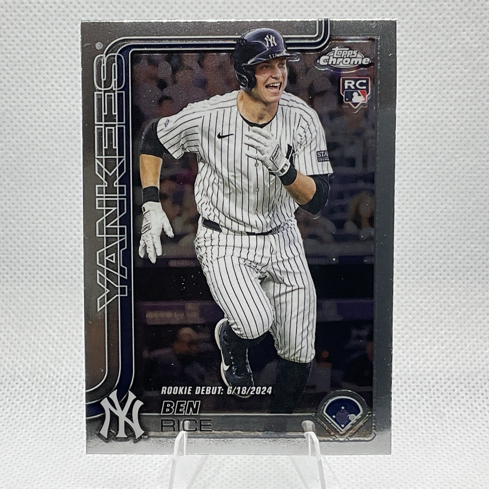 2025 Topps Chrome Update Ben Rice #USC138 Refractor Rookie Debut YANKEES