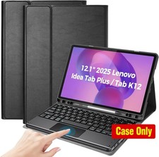 Case for Lenovo Idea Tab Plus 12.1", Touchpad Keyboard, Black