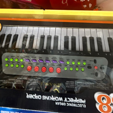24-Key Electronic Keyboard Organ, Black 24 Keys Compact Electronic Keyboard