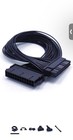24-Pin to 24-Pin ATX PSU Power Extension Cable 30cm Black Sleeved — photo 1