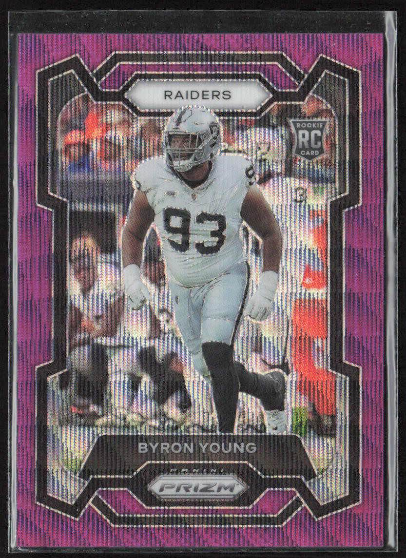 2023 Panini Prizm #355 Byron Young Purple Wave #/99