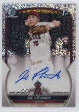 2023 Bowman Chrome Prospect Speckle Refractor 272/299 Joe Stewart Auto 10k8