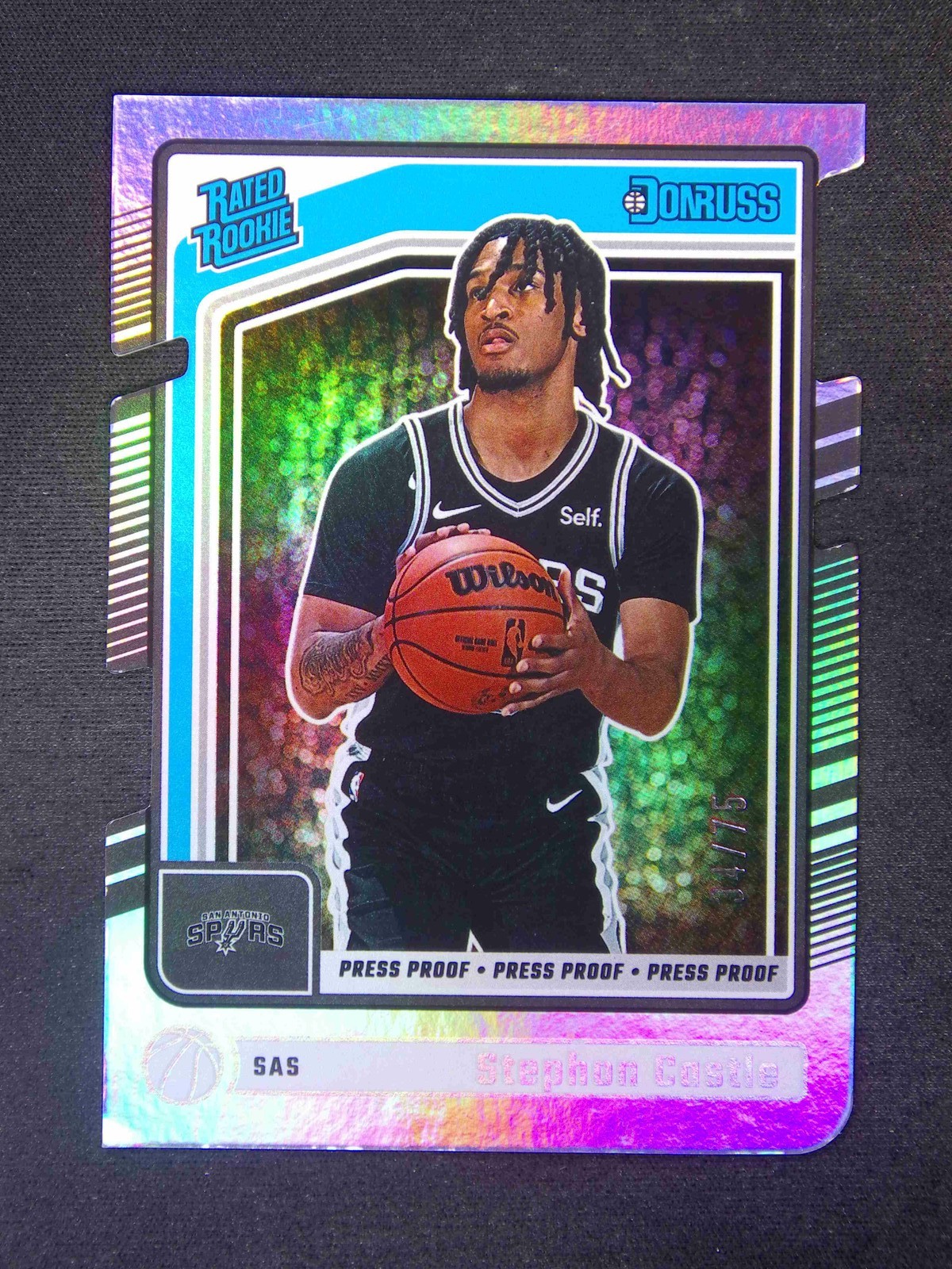 2024-25 Donruss Stephon Castle #244 RC Rated Rookie Press Proof Silver /75