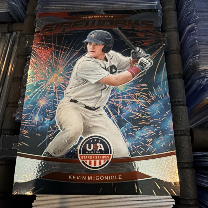 2026 Panini USA Baseball Stars & Stripes FIREWORKS #5  Kevin McGonigle RC