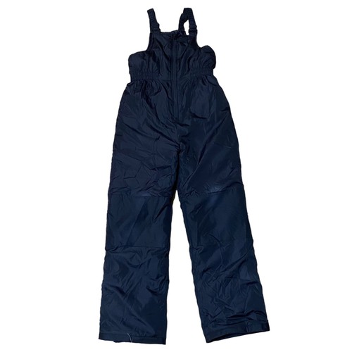 Joe Fresh adjustable strap zipper front snow bib unisex kids XL/14 Navy Blue - Picture 5 of 13