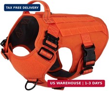 ICEFANG Tactical Dog Harness for Large Dogs,Reflective No Pull Dog Vest