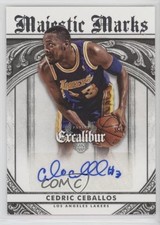 2014-15 Panini Excalibur Majestic Marks Signatures Cedric Ceballos #30 Auto 1l7