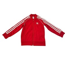 Adidas SST Track Full Zip Jacket Top Kids Size S 4-5 Sporty Athleisure Kidcore