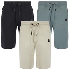 Tokyo Laundry Jogger Shorts With Zip Pockets Mens Sweat Gym Elastic Waist Cotton