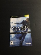 minority report Xbox manual Only