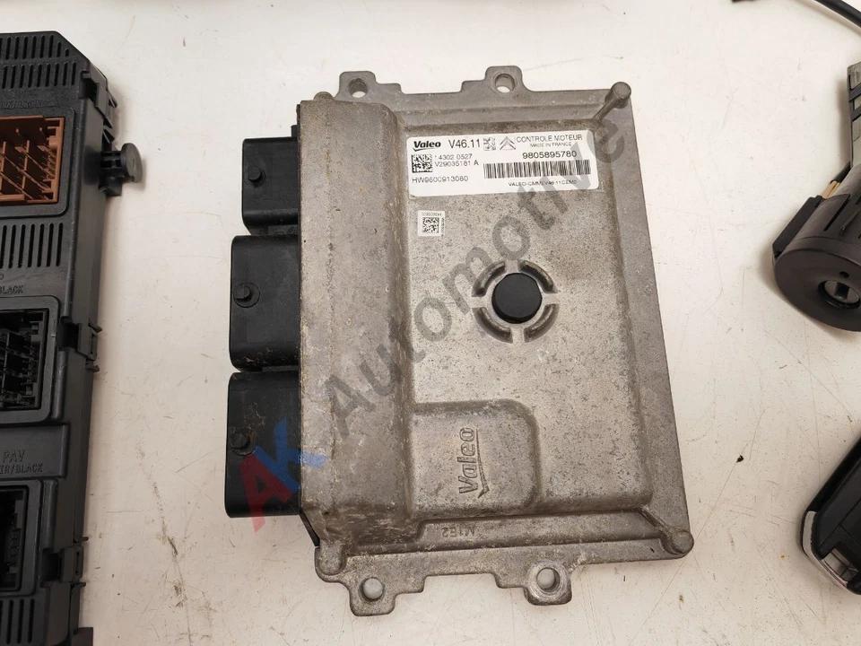 Peugeot 208 2012-2019 1.0 1.2 Petrol Engine ECU Lock Set Kit BCM and Key - Image 2 of 4