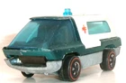 1970 HOT WHEELS REDLINES SPECTRAFLAME AQUA THE HEAVYWEIGHTS AMBULANCE HONG KONG