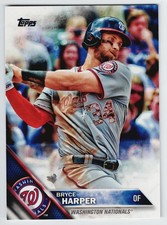2016 Topps Series 1 Bryce Harper Camo Jersey Image Variation Short Print SP #100
