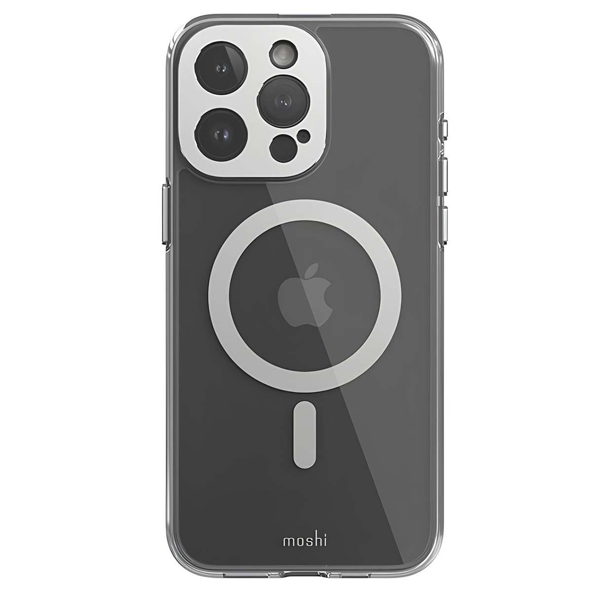 Coque iPhone 15 Pro Max iGlaze haut de gamme avec protection de la caméra en cuir vegan