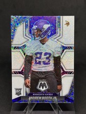Andrew Booth Jr 2022 Panini Mosaic White Sparkle Prizm #386 Vikings Rookie
