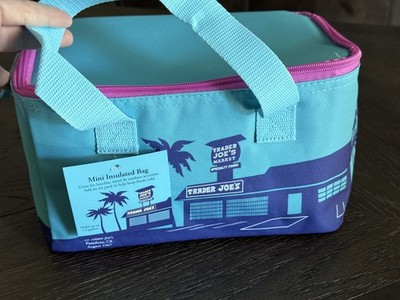 NWT  2026 LIMITED EDITION TRADER JOES S MINI INSULATED LUNCH TOTE BAG Blue