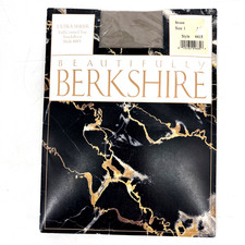Beautifully Berkshire Ultra Sheer Pantyhose Style 4415 Sandalfoot Size 1 Stone