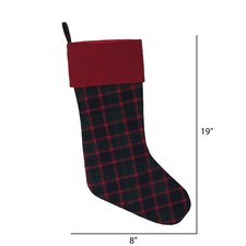 Vickerman 8  x 19  Highlands Collection Stocking, Red, Green