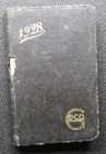 RARE from 1928! Typical calendar pocket calendar informative with old advertising