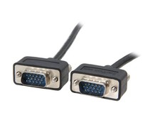 Image of Startech 10ft Thin Coax HD15 VGA Cable - Black