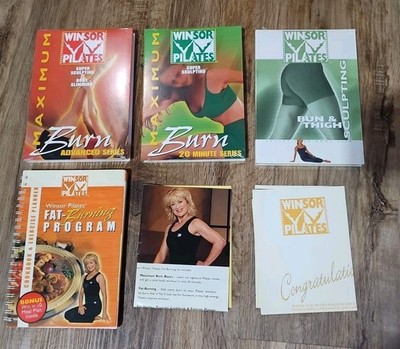 Windsor Pilates 3 Sealed DVD Workouts and Fat burning cookbook/exercise planner