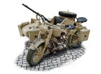 Italeri 7403 1/9 Deutsches MilitäRmotorrad R75 Mit Beiwagen