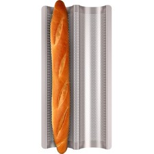 Fulimax Baguette Pan French Bread Pans For Baking Pans Nonstick 2 Slots